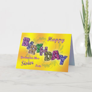 Tarjeta de cumpleaños para como una hermana con te