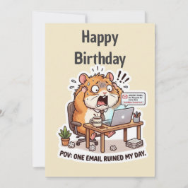 Tarjeta de cumpleaños para compañero de oficina fá