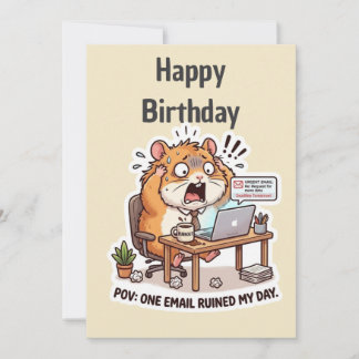 Tarjeta de cumpleaños para compañero de oficina fá