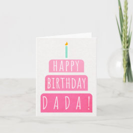 Tarjeta de cumpleaños para Dada
