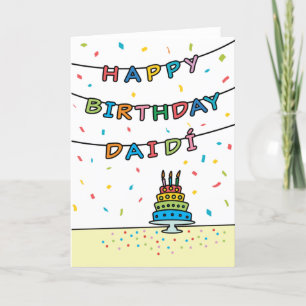 Tarjeta de cumpleaños para Daidí