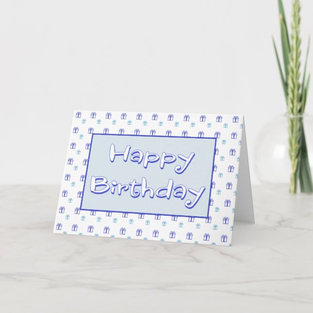 Tarjeta De Cumpleaños Para Él (Anverso)