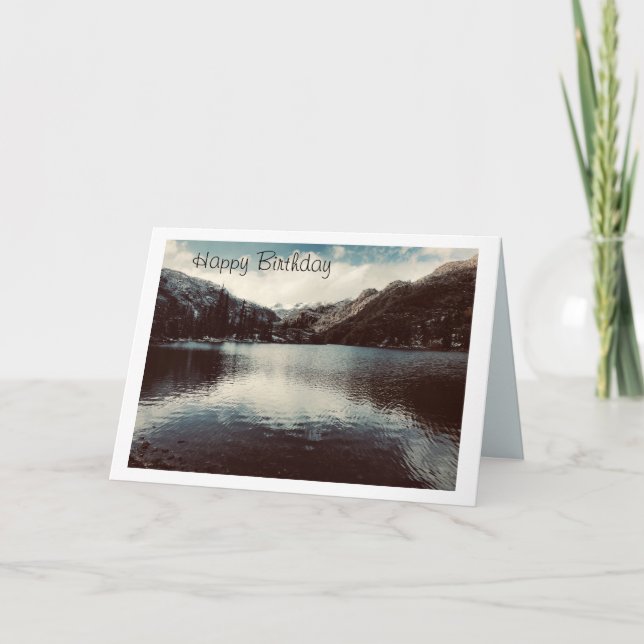 Tarjeta de cumpleaños para el amante del aire libr (Anverso)