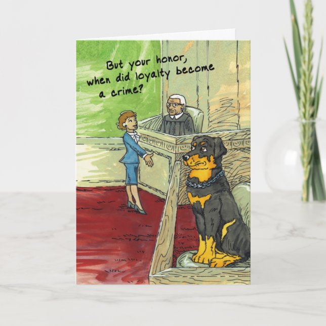 Tarjeta de cumpleaños para el amante del perro - R (Anverso)