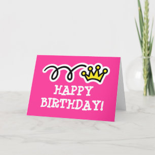 Tarjeta de cumpleaños para el chica