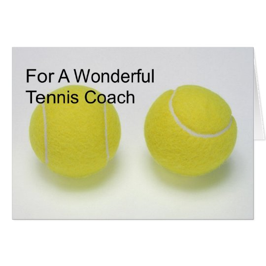 Tarjeta de cumpleaños para el coche de tenis