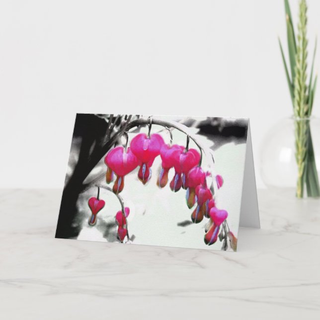 Tarjeta de cumpleaños para el corazón sangrante (Anverso)