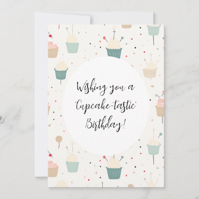 Tarjeta de cumpleaños para el deslumbramiento del  (Anverso)