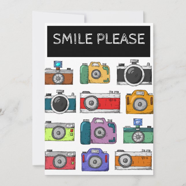 Tarjeta de cumpleaños para el entusiasta de la cám (Anverso)