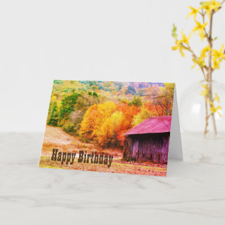 Tarjeta de cumpleaños para el Foliage de Tabaco Ba