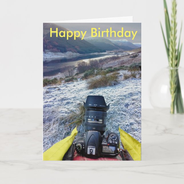 Tarjeta de cumpleaños para el fotógrafo paisajista (Anverso)