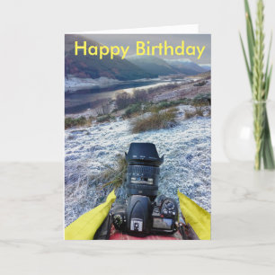 Tarjeta de cumpleaños para el fotógrafo paisajista