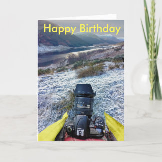 Tarjeta de cumpleaños para el fotógrafo paisajista