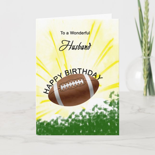 Tarjeta de cumpleaños para el fútbol del marido (Anverso)