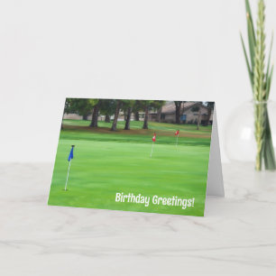 Tarjeta de cumpleaños para el goffer Golf