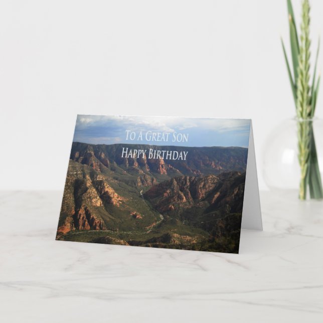 Tarjeta De Cumpleaños Para El Hijo (Anverso)