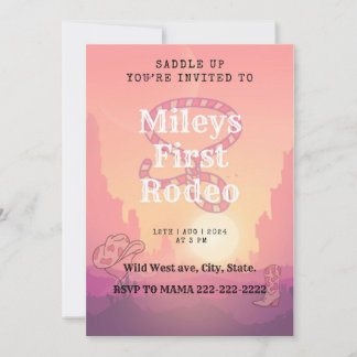 Tarjeta de cumpleaños para el primer rodeo - ¡Ensi