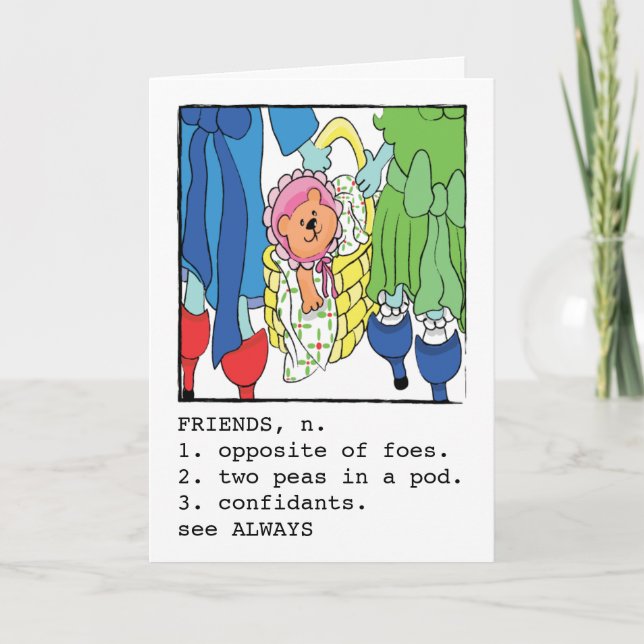 Tarjeta de cumpleaños para el saludo de amigo (Anverso)
