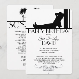 Tarjeta de cumpleaños para el yerno