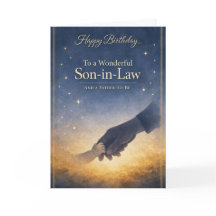 Tarjeta de cumpleaños para el yerno: futuro padre