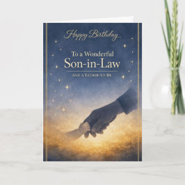 Tarjeta de cumpleaños para el yerno: futuro padre