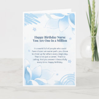 Tarjeta de cumpleaños para enfermera — Feliz cumpl