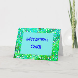 Tarjeta de cumpleaños para entrenador