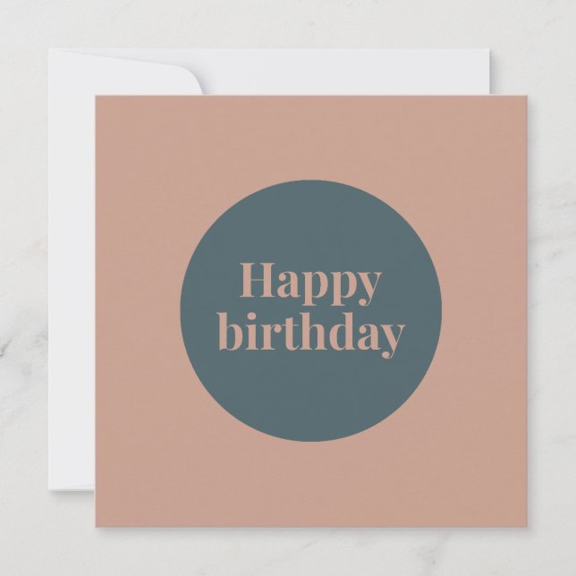 Tarjeta de cumpleaños para escapar brillante - tar (Anverso)