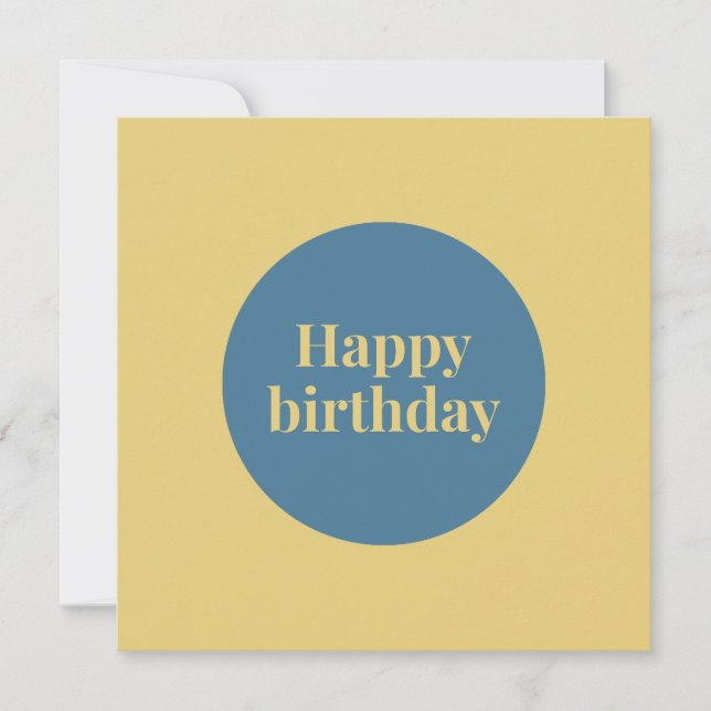 Tarjeta de cumpleaños para escapar brillante - tar (Anverso)