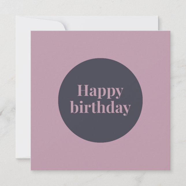 Tarjeta de cumpleaños para escapar brillante - tar (Anverso)