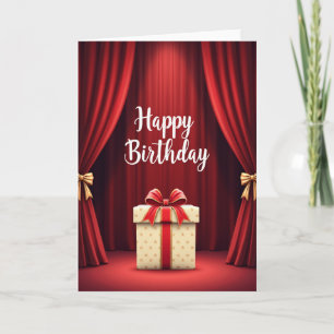 Tarjeta de cumpleaños para escenario dulce