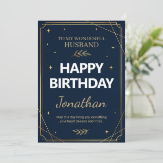 Tarjeta de cumpleaños para esposo Siempre & Por si