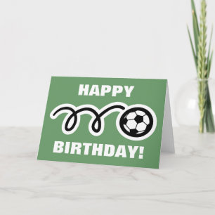 Tarjeta de cumpleaños para fanáticos del fútbol