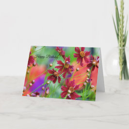 Tarjeta de cumpleaños para Flores silvestres