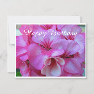Tarjeta de cumpleaños para fotografía con flores r
