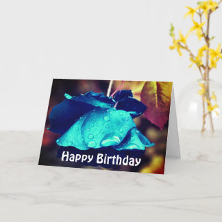 Tarjeta de cumpleaños para fotografía de flor de R