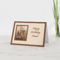 Tarjeta de cumpleaños para Frank, héroe de guerra