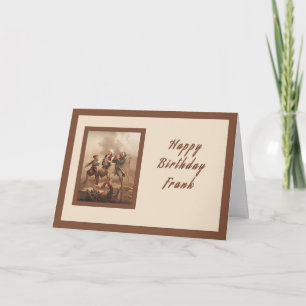 Tarjeta de cumpleaños para Frank, héroe de guerra