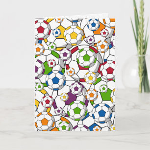 Tarjeta de cumpleaños para fútbol