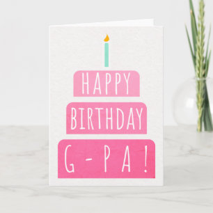 Tarjeta de cumpleaños para G-Pa