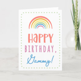 Tarjeta de cumpleaños para Gammy