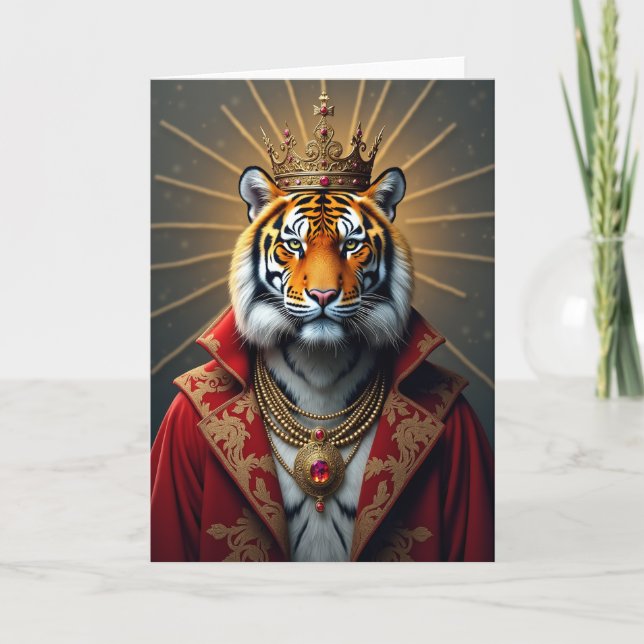 Tarjeta de cumpleaños para gato real (Anverso)