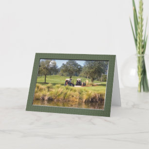 Tarjeta de cumpleaños para Golfer