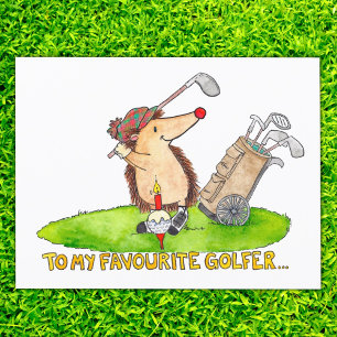 Tarjeta de cumpleaños para golfista de Nicole Jane