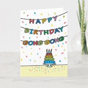Tarjeta de cumpleaños para Gong Gong