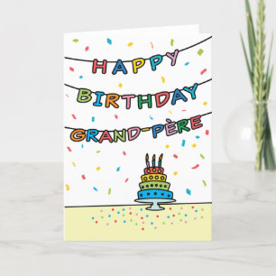 Tarjeta de cumpleaños para Grand-Père