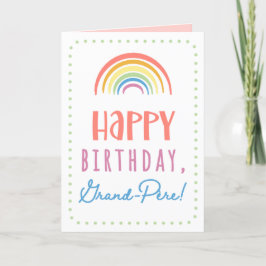 Tarjeta de cumpleaños para Grand-Père
