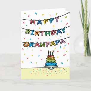 Tarjeta de cumpleaños para Granpapa