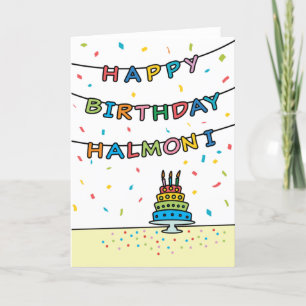 Tarjeta de cumpleaños para Halmoni