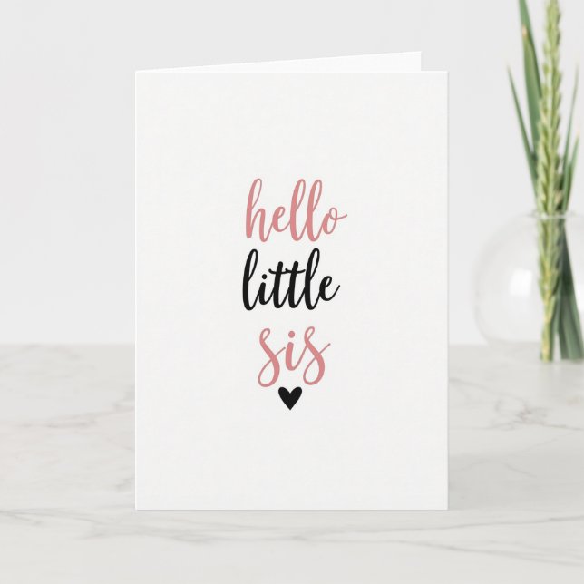Tarjeta de Cumpleaños para Hermana Menor (Anverso)